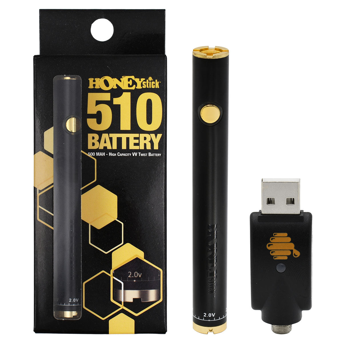 HoneyStick Twist 510 Vape Pen Battery - 8 Colors