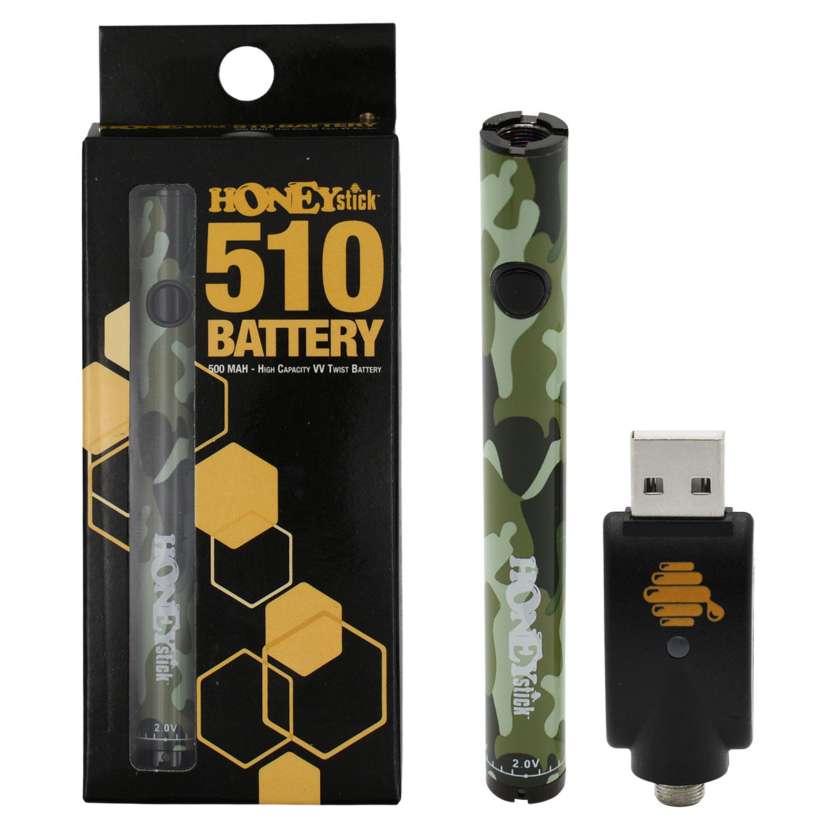 HoneyStick Twist 510 Vape Pen Battery - 8 Colors