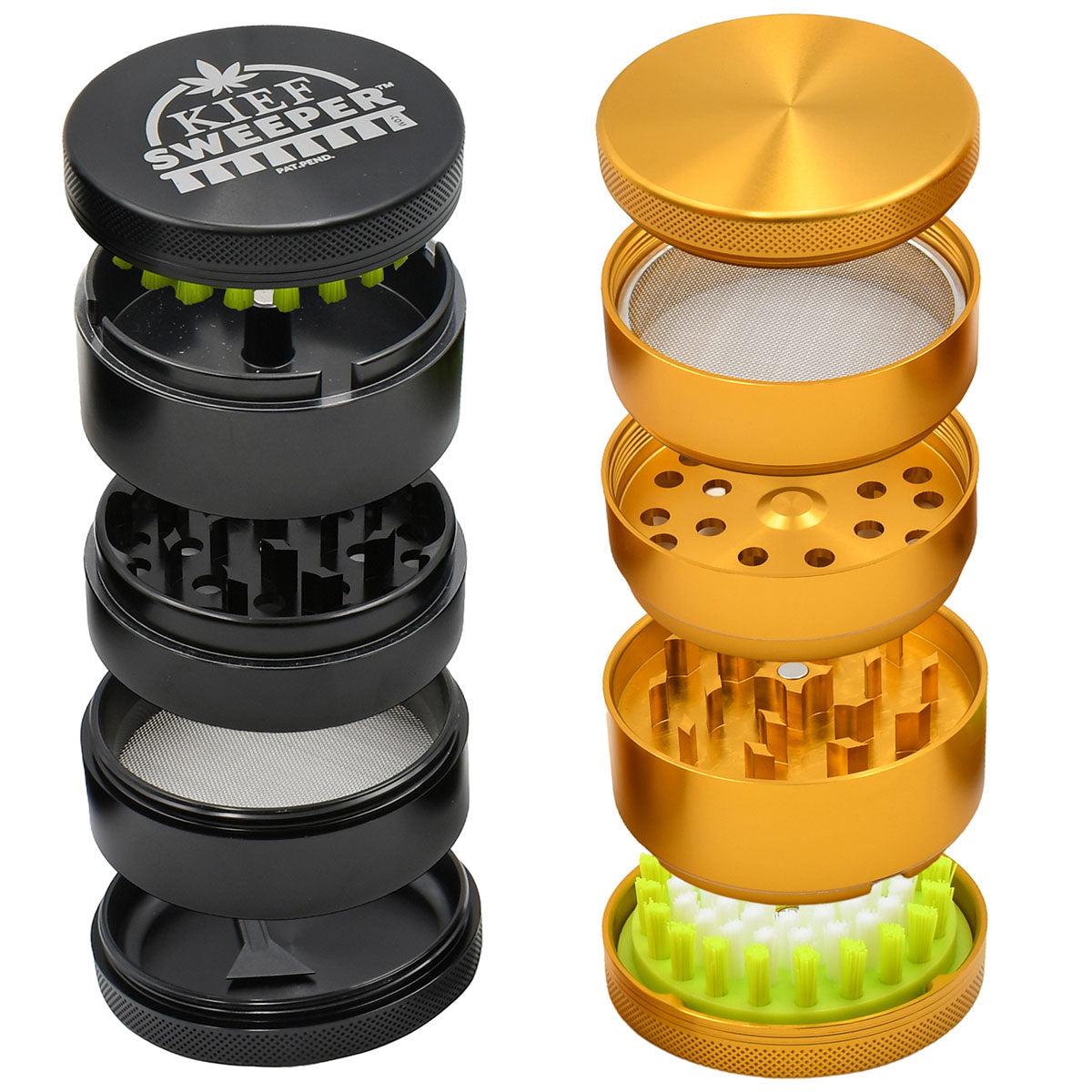 5PCS Herb Grinder - Kief Sweeper (POP 6 units)