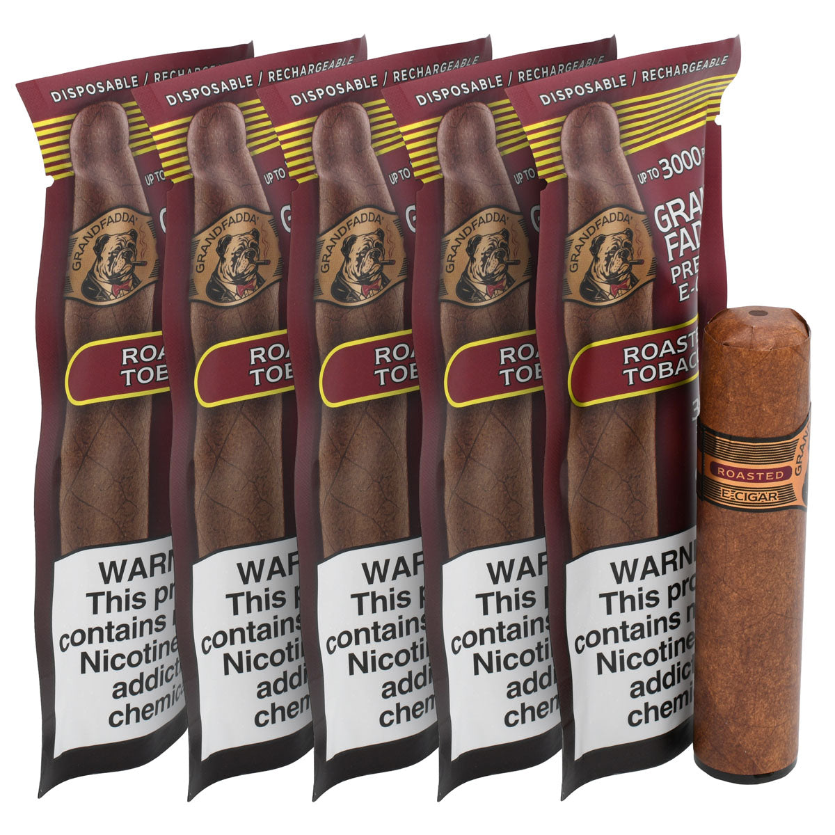 Roasted Tobacco E-Cigar 5-Pack