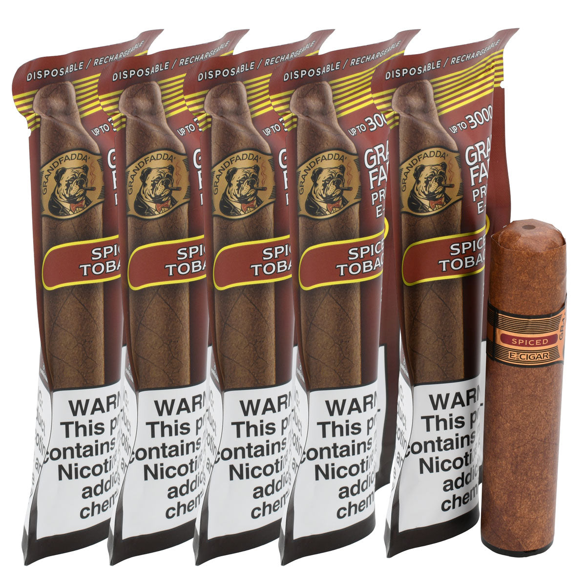 Spiced Tobacco E-Cigar 5-Pack