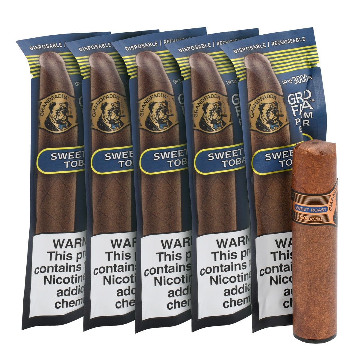 Sweet Roasted Tobacco E-Cigar 5-Pack