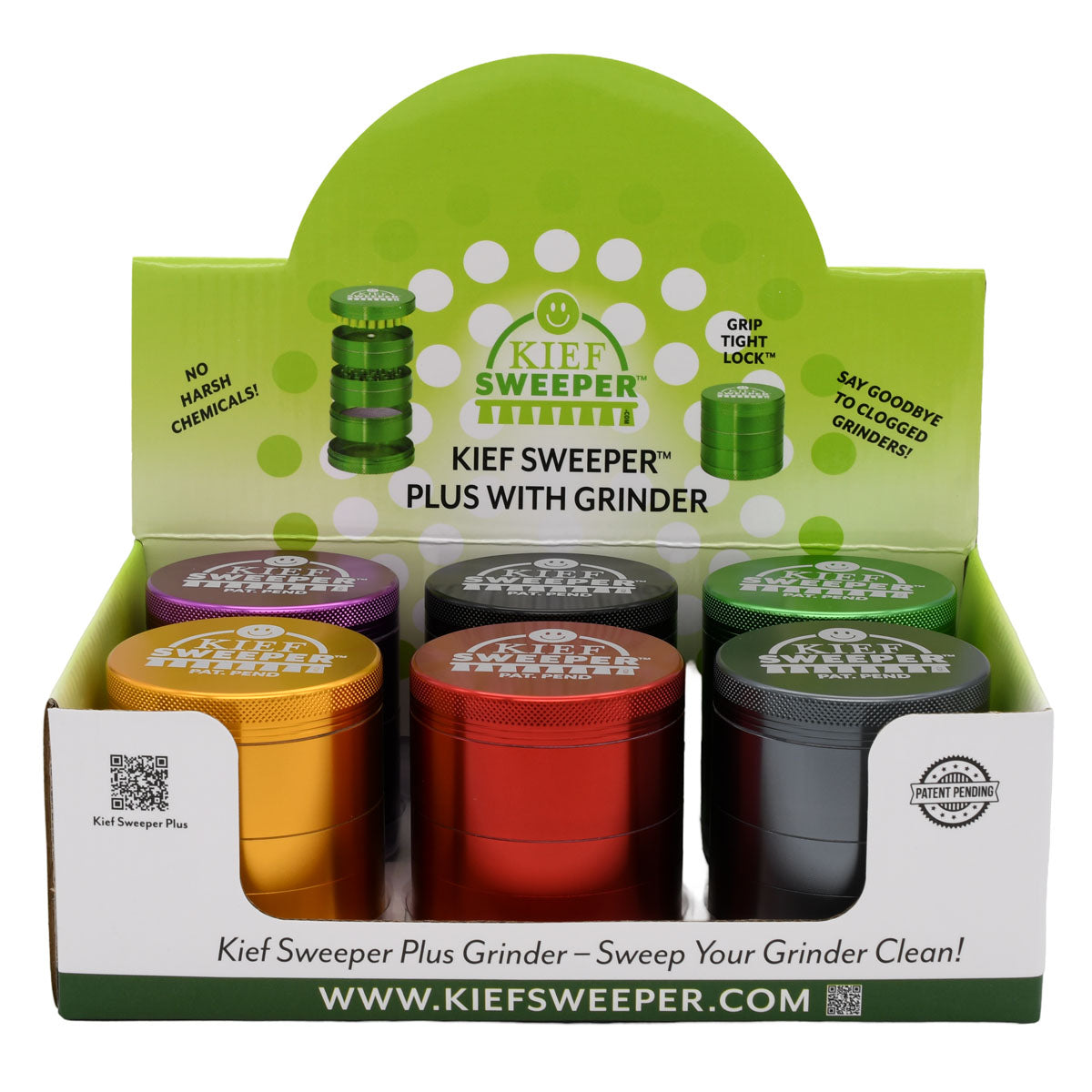 5PCS Herb Grinder - Kief Sweeper (POP 6 units)