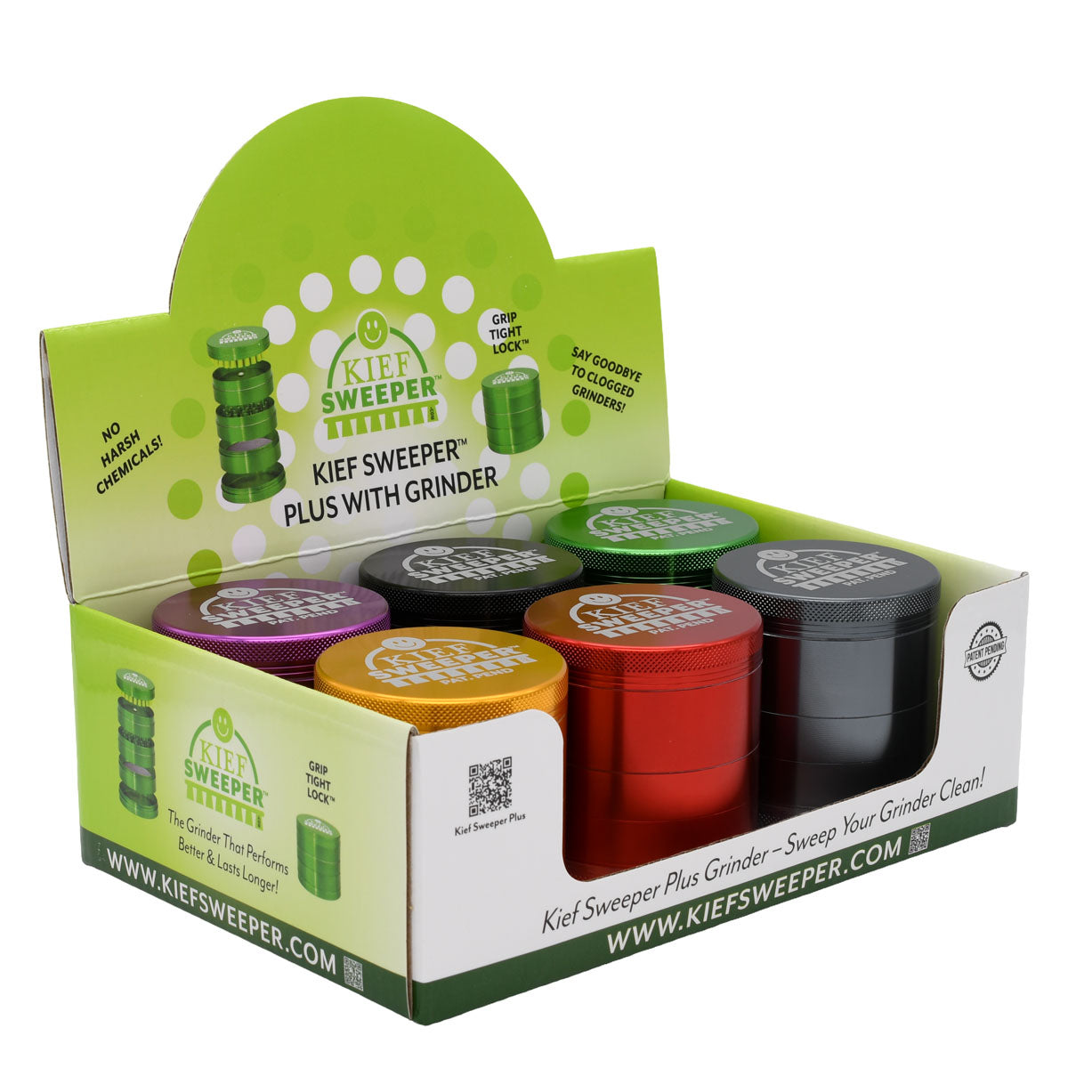 5PCS Herb Grinder - Kief Sweeper (POP 6 units)