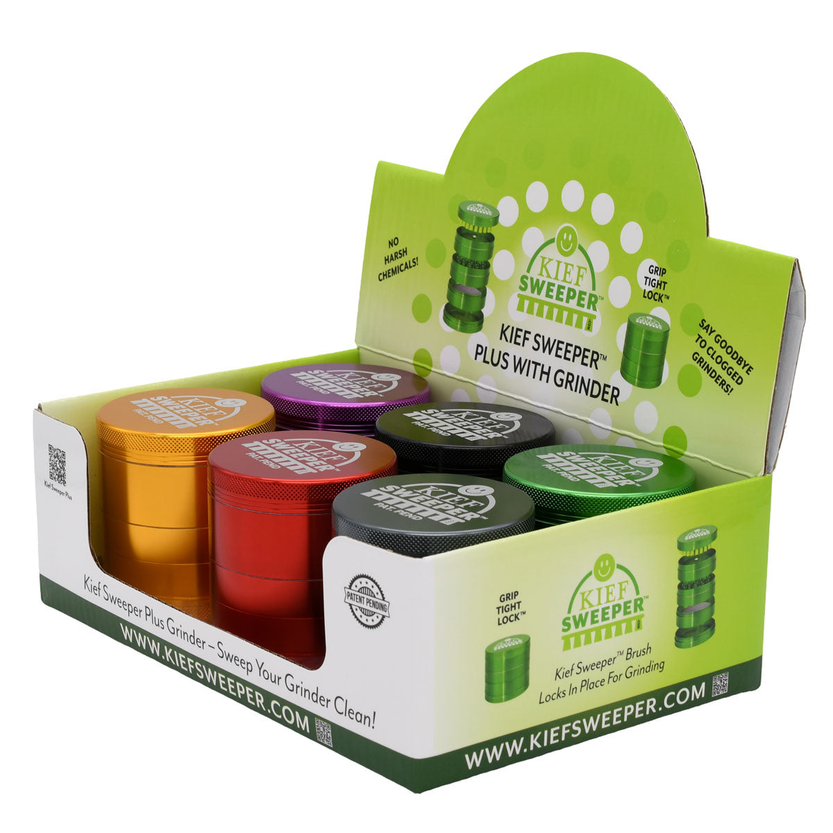 5PCS Herb Grinder - Kief Sweeper (POP 6 units)