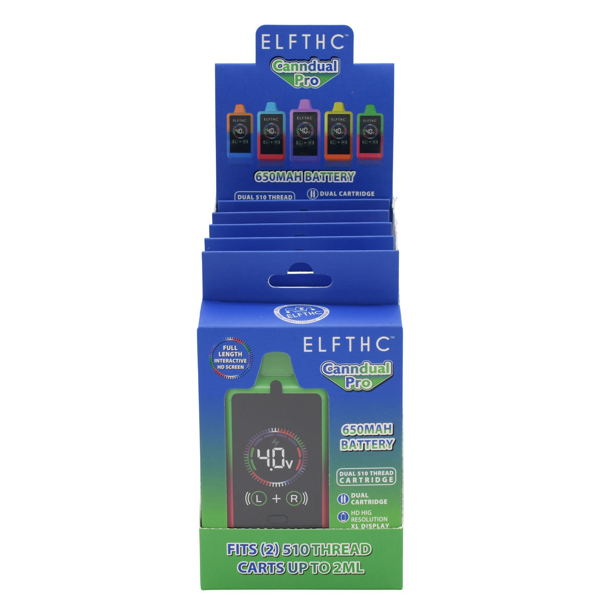 Elf Canndual Pro Dual Cart Vape Battery 5 PCS Brick