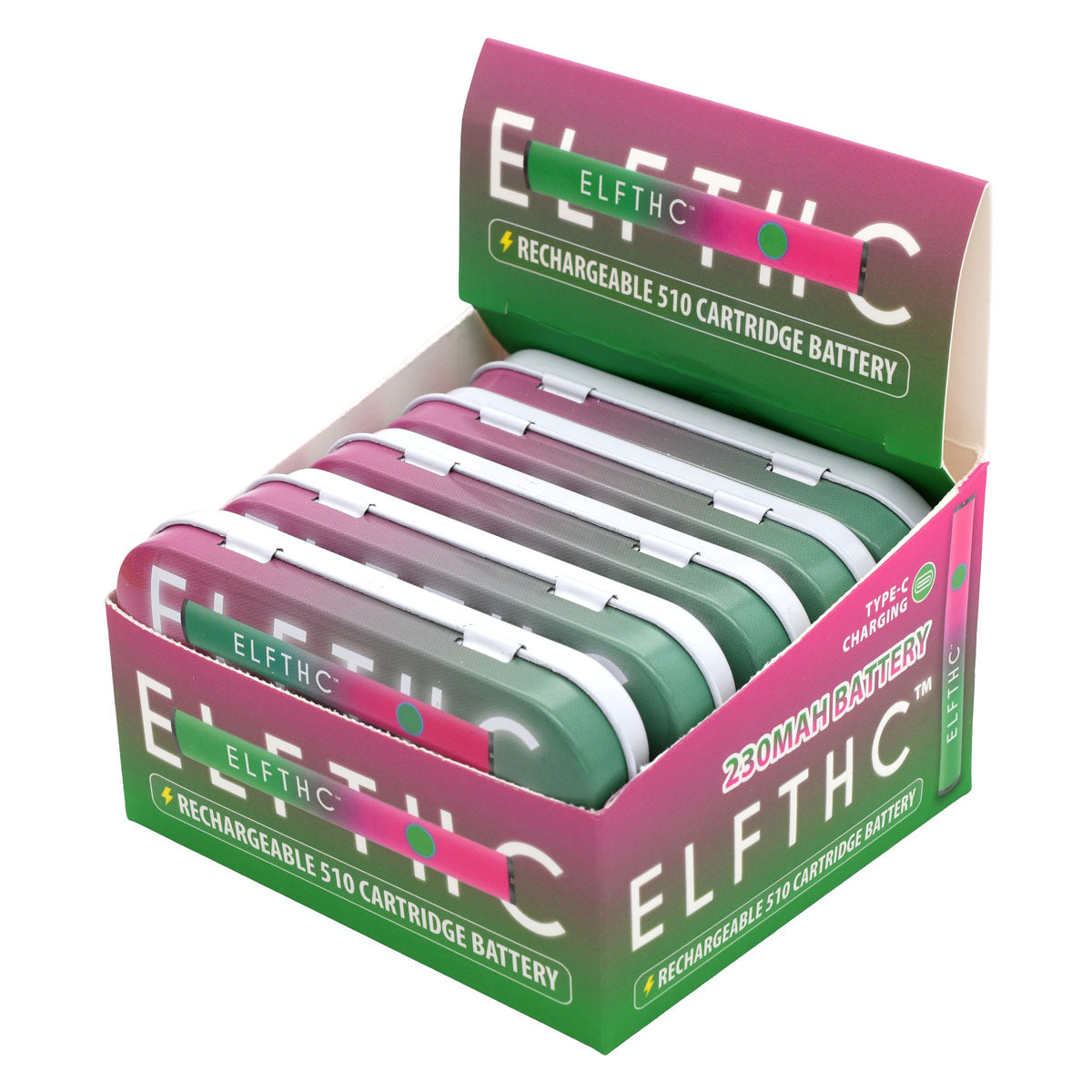 Elf THC Rechargeable 510 Stick Battery 10 PCS Brick