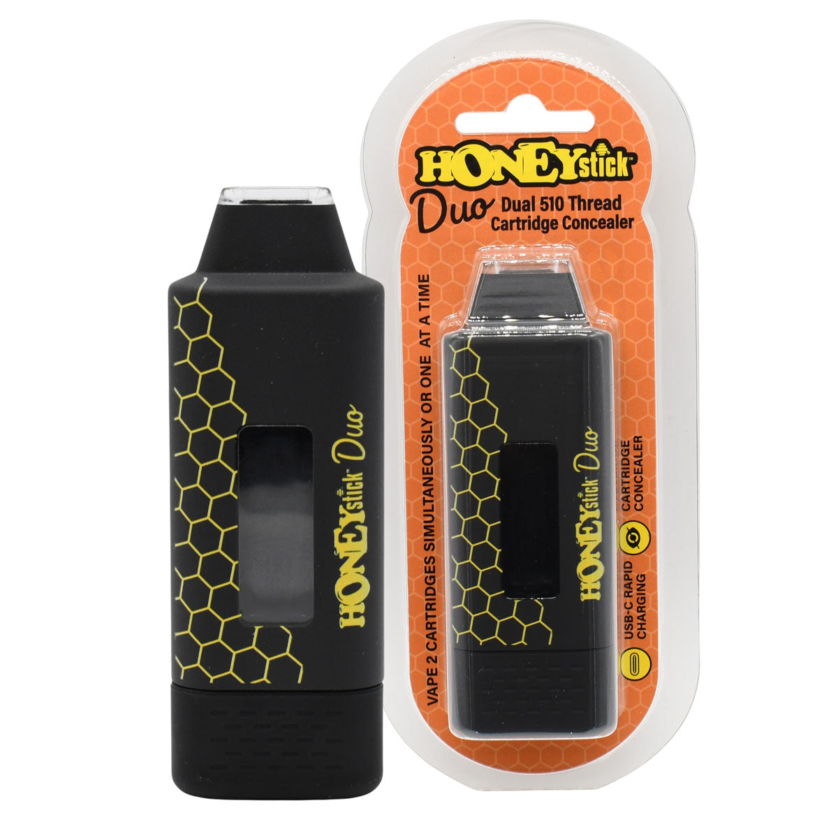 HoneyStick DUO Cartridge Vape, Dual 510 Cart Battery - 10PCS