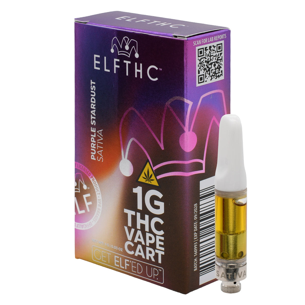 Elf THC 1G Oil Prefilled Cartridges 5 PACK