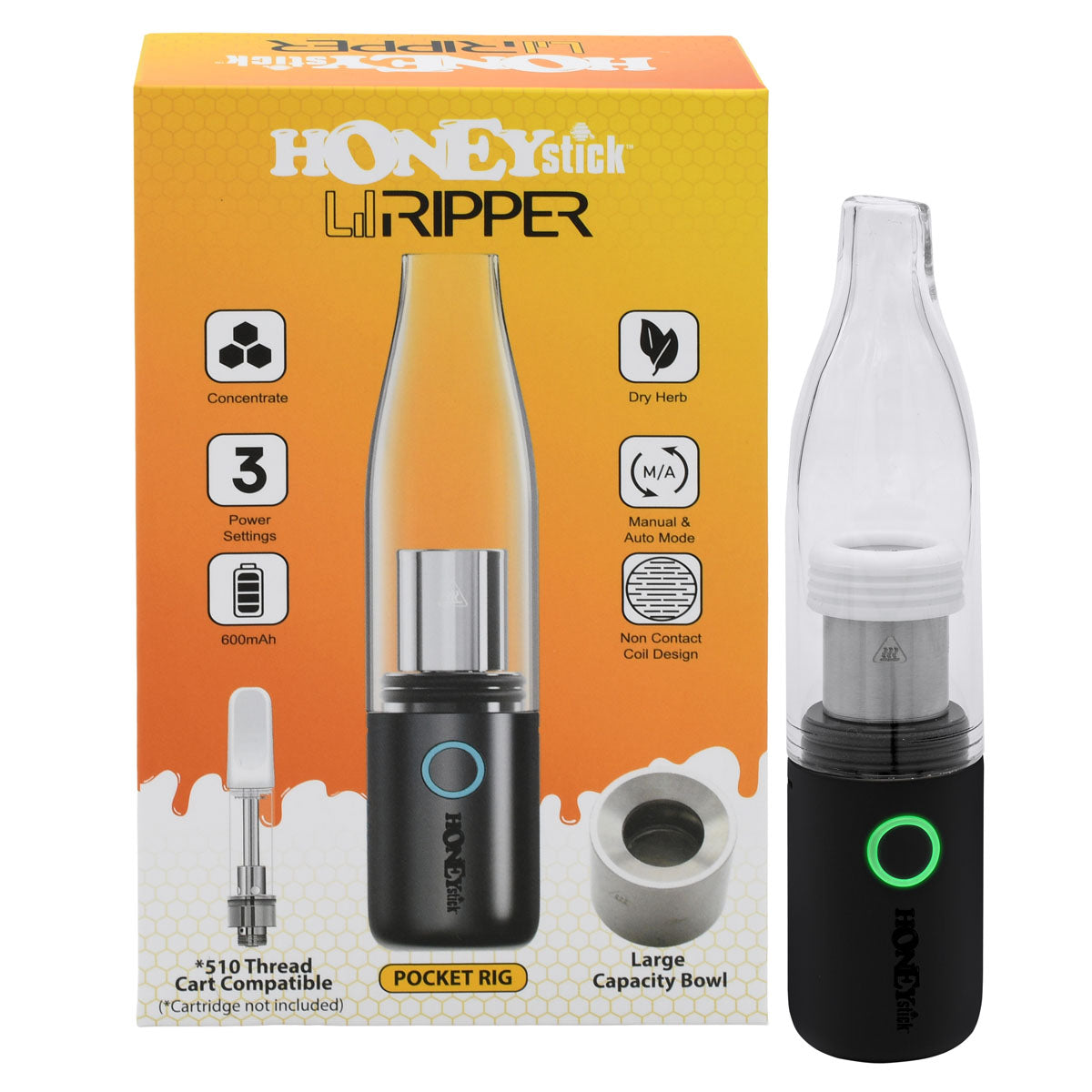 Lil Portable E-Rig vaporizer for Wax and Dry Herb