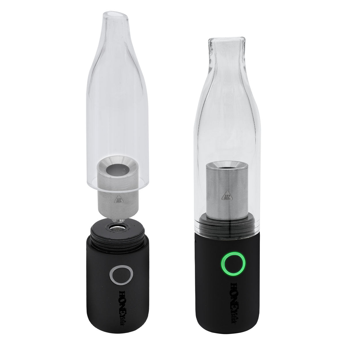 HoneyStick Lil Ripper E-Rig, a cutting-edge portable electric rig vaporizer designed for both wax and dry herb enthusiasts.
