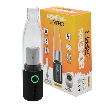HoneyStick Lil Ripper E-Rig – a powerful, portable electric rig vaporizer for wax and dry herb.