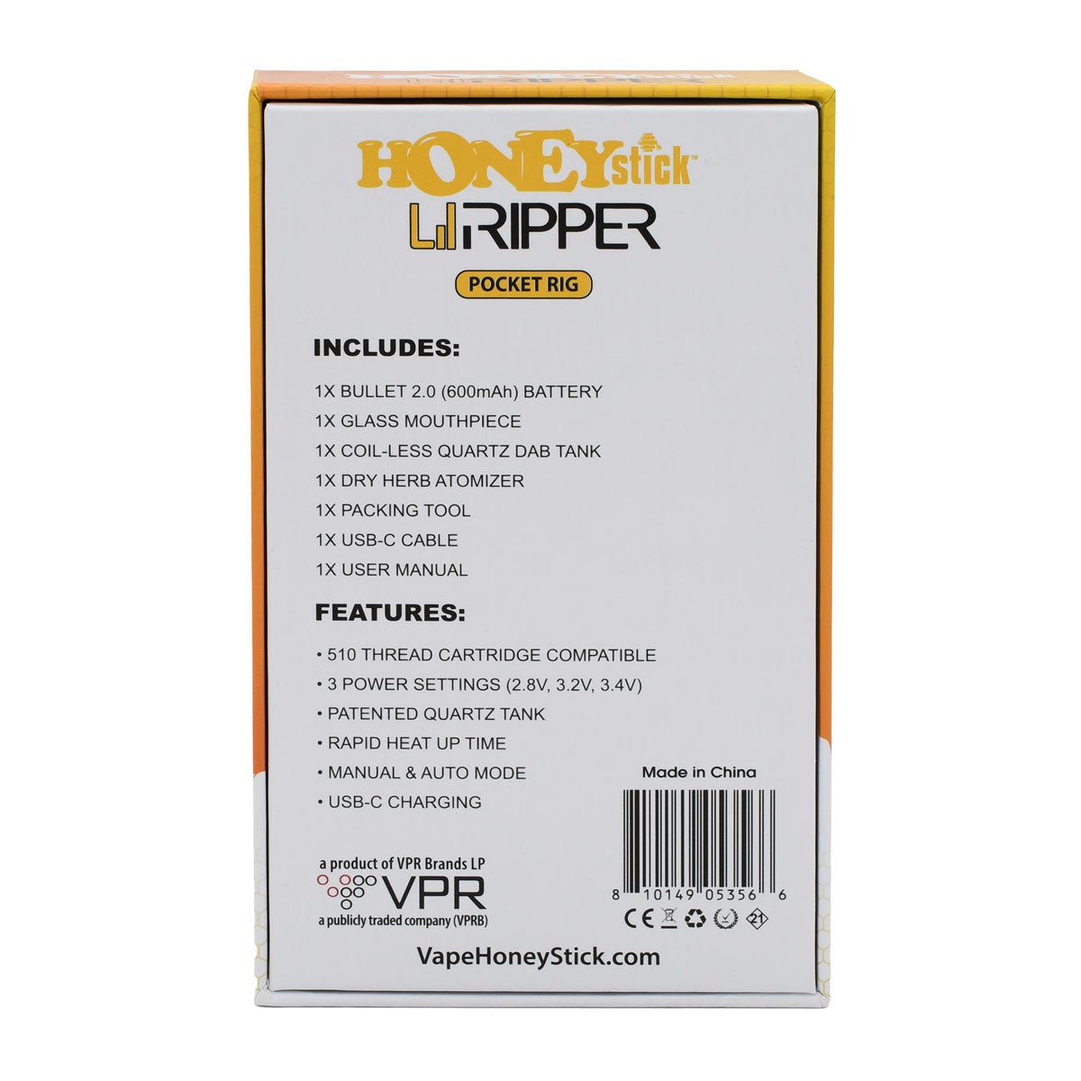 Lil Ripper E-Rig Manual on the box