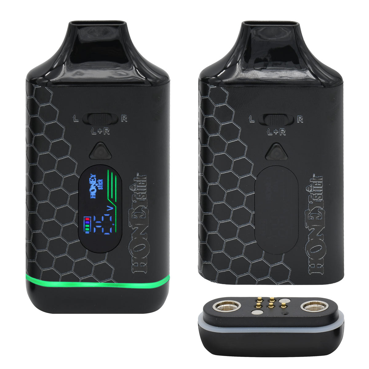 Black active and open Honeystick DUO VV Cart Pen