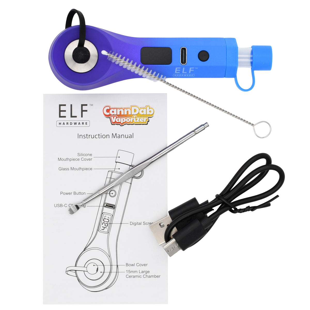 Elf CannDab Vape Pipe for Concentrates