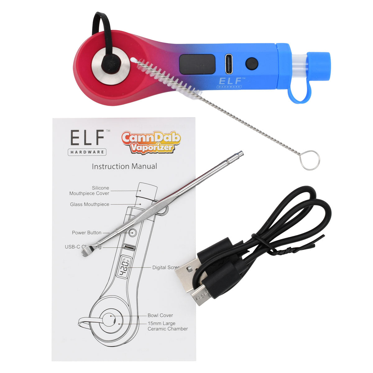 Elf CannDab Vape Pipe for Concentrates