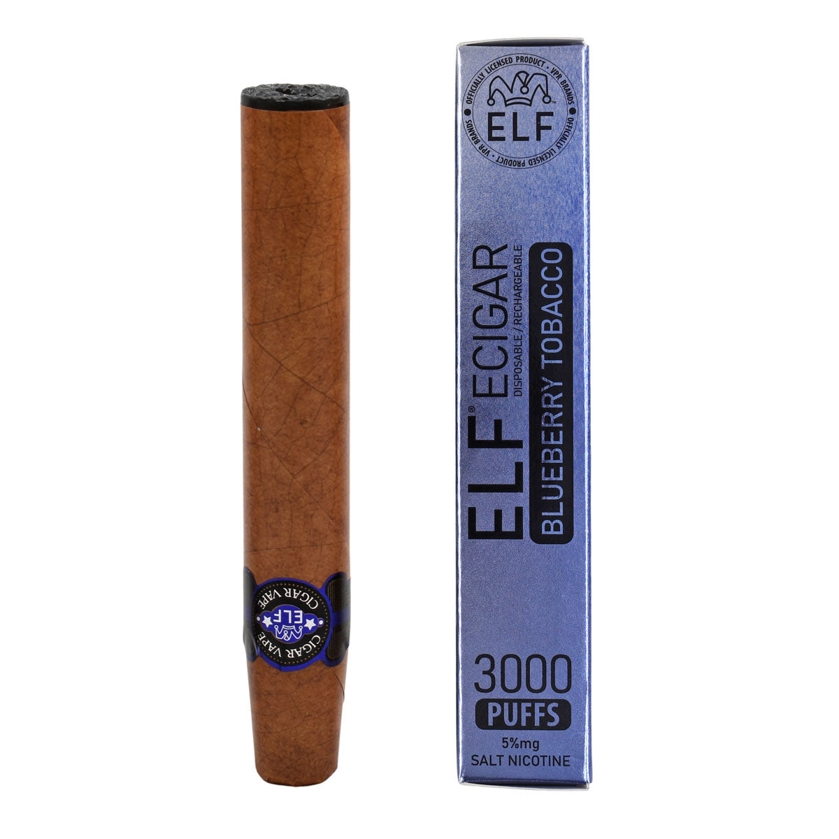 Blueberry Tobacco - Elf Cigar Vape Disposable - 15PCS POP