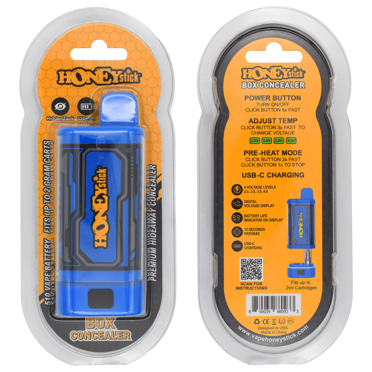 HoneyStick BOX Cart Pen Battery 15PCS POP