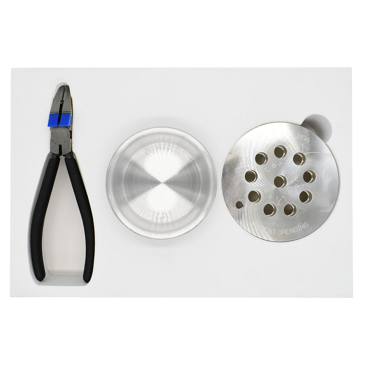 Tools to open vape cartridge 1st level packing of CartDub Complete Kit