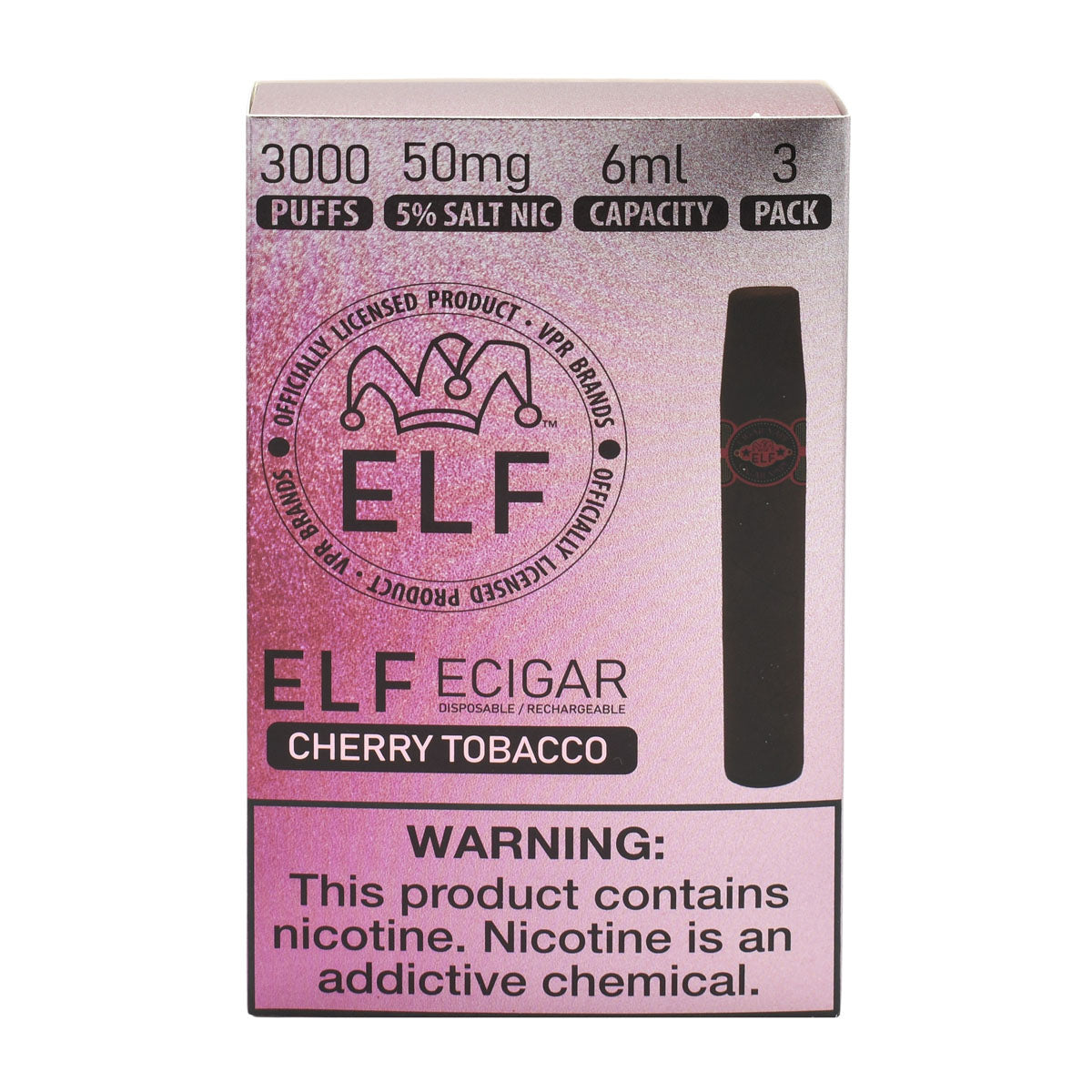 Cherry Tobacco - Elf Cigar Vape Disposable - 15PCS POP