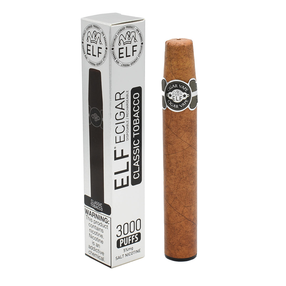 Classic Tobacco - Elf Cigar Vape Disposable - 15PCS POP