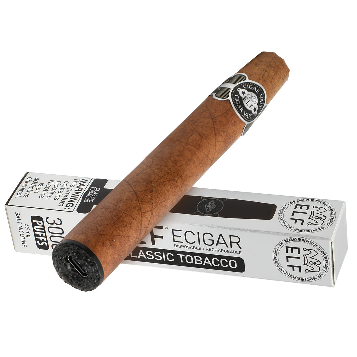 Classic Tobacco - Elf Cigar Vape Disposable - 15PCS POP