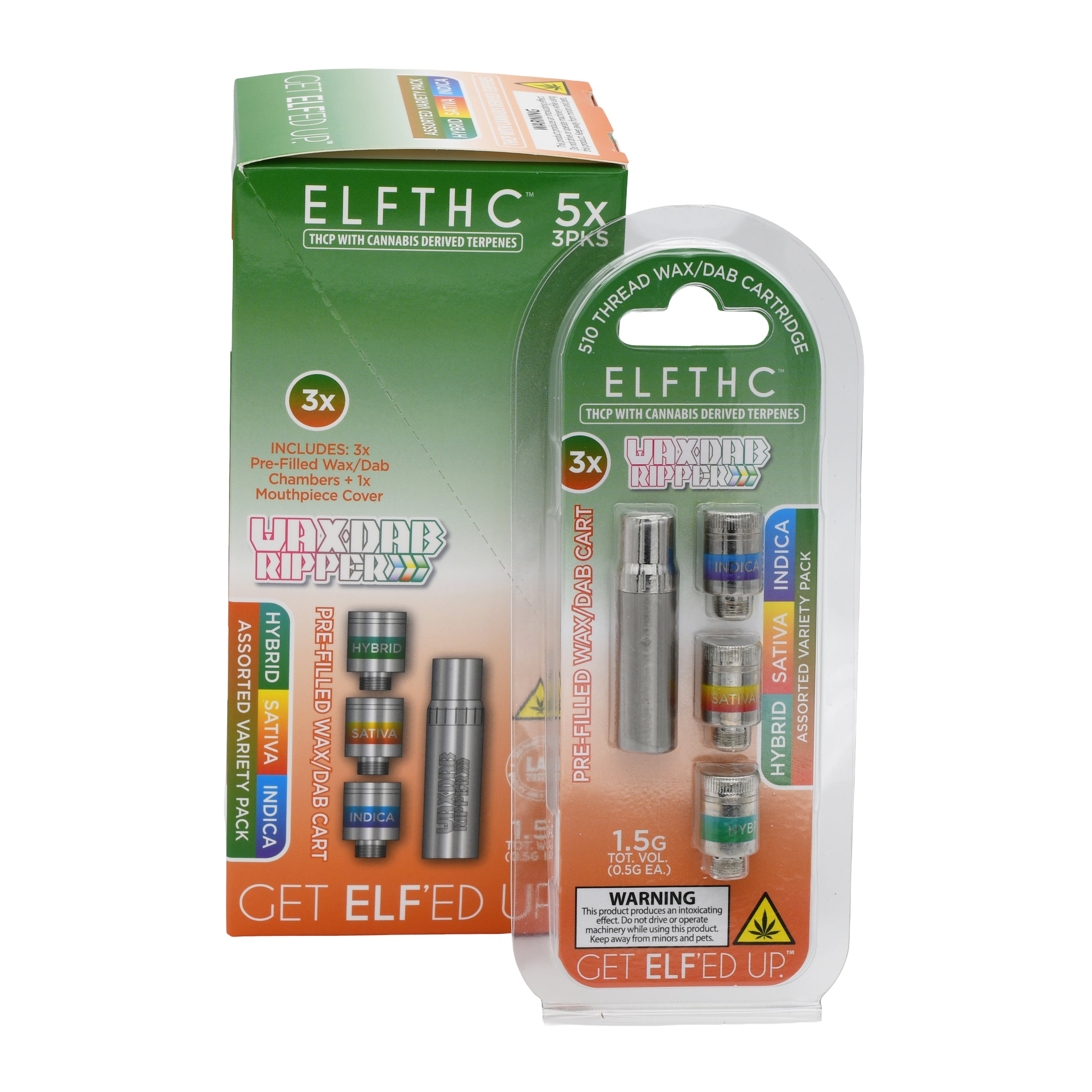 Elf THC Ripper Prefilled Dab Cartridge - 5 PACK