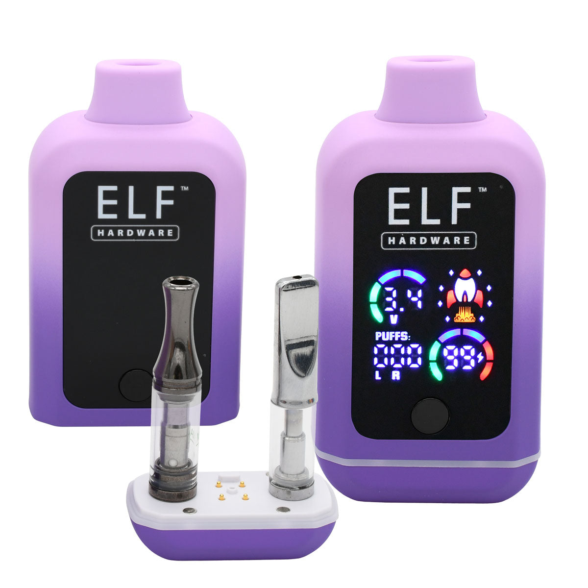 Elf Canndual Extreme - Conceal Dual 510 Cart Battery 10 PCS POP