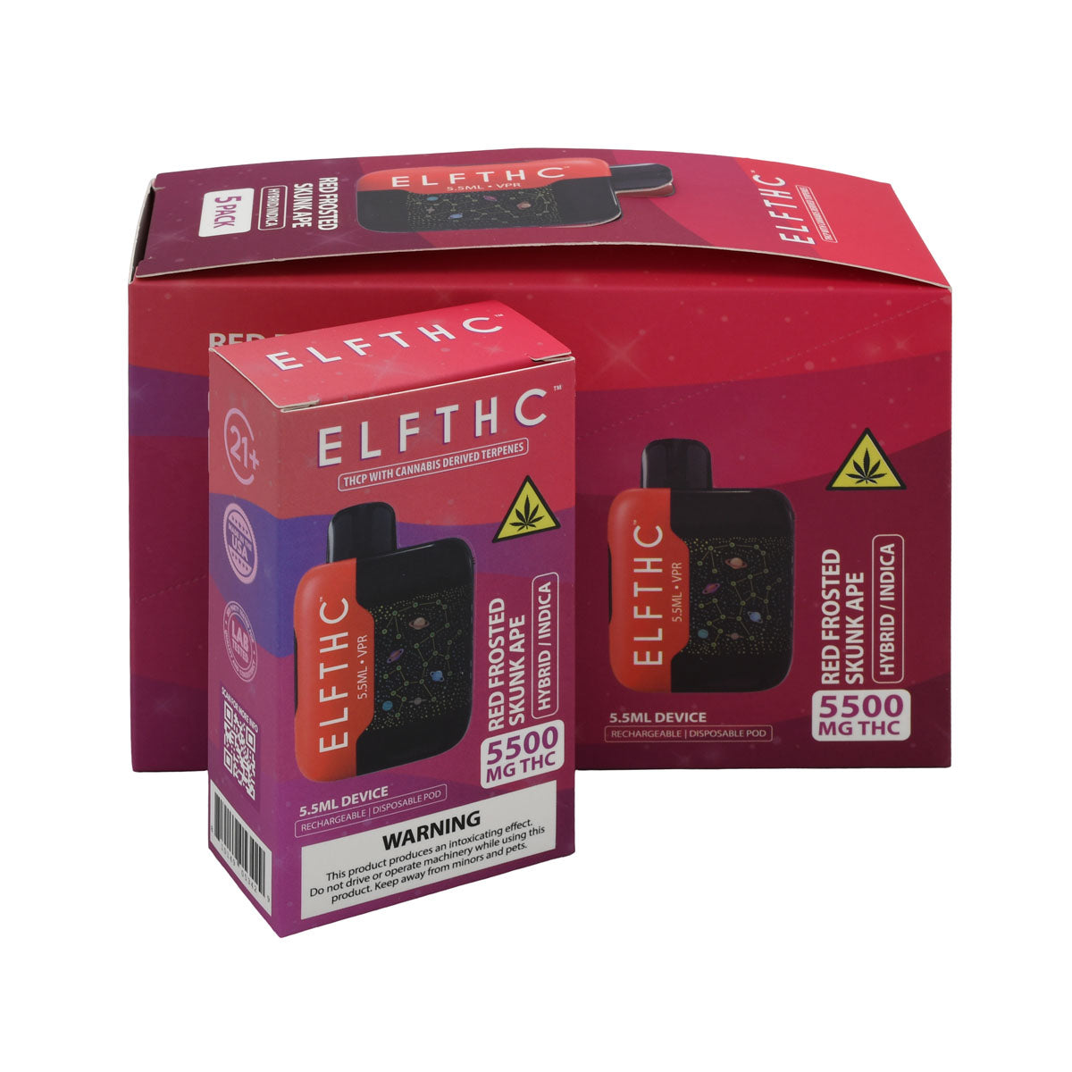 Elf THC Vape 5500 - 5 PACK