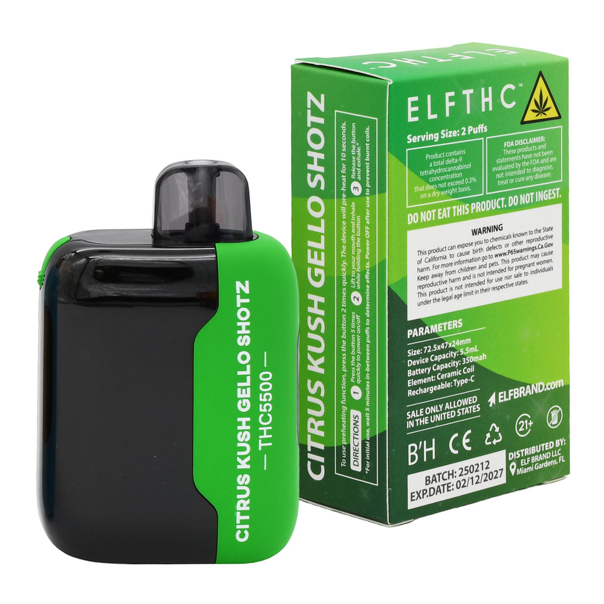 Elf THC Vape 5500 - 5 PACK
