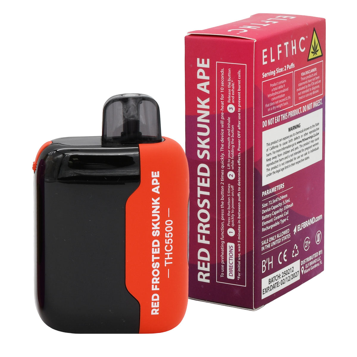 Elf THC Vape 5500 - 5 PACK