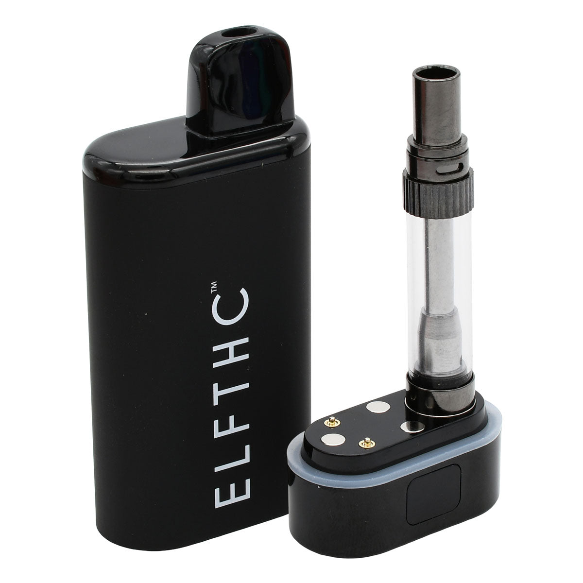 Elf THC Cartridge Battery Open - Black