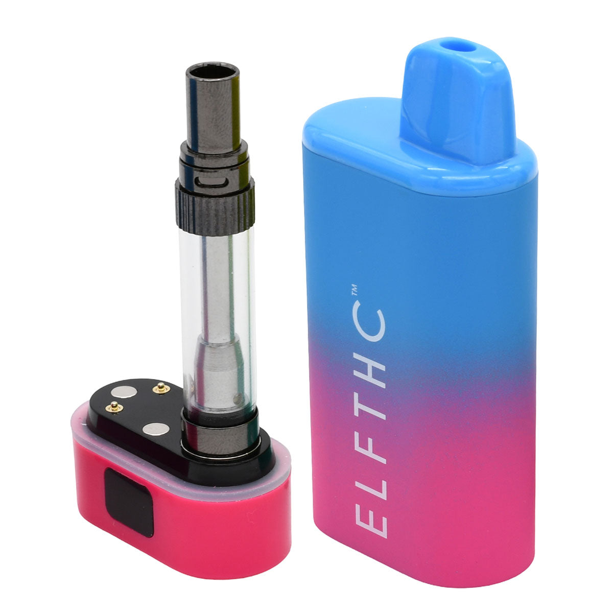 Elf THC Cartridge Battery Open - Blue / Red