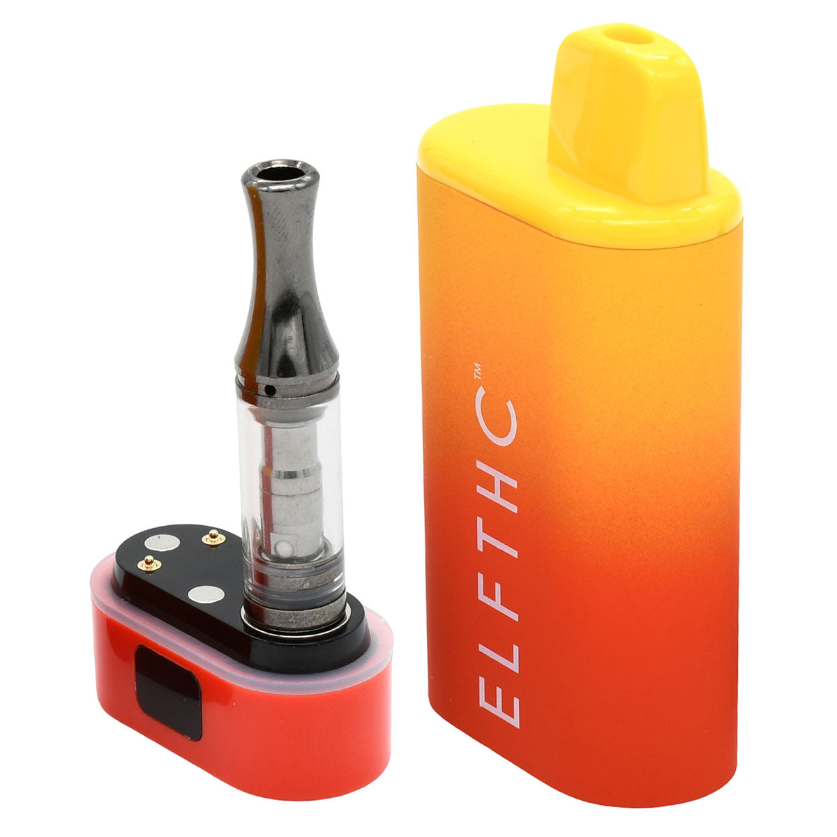 Elf THC Cartridge Battery Open - Orange / Red