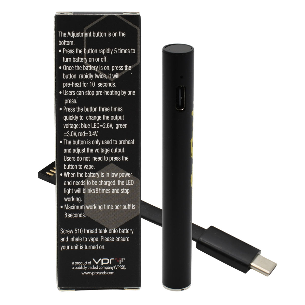 HoneyStick Auto Draw Vape Pen Battery