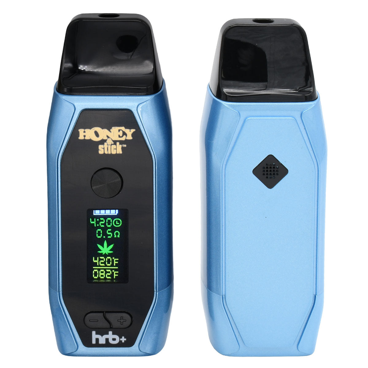 Front and Back, Blue Option of HoneyStick HRB+ Vaporizer