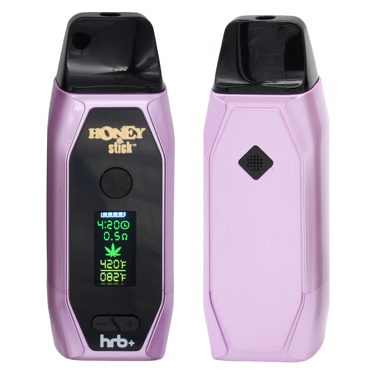 Front and Back, Purple Option of HoneyStick HRB+ Vaporizer