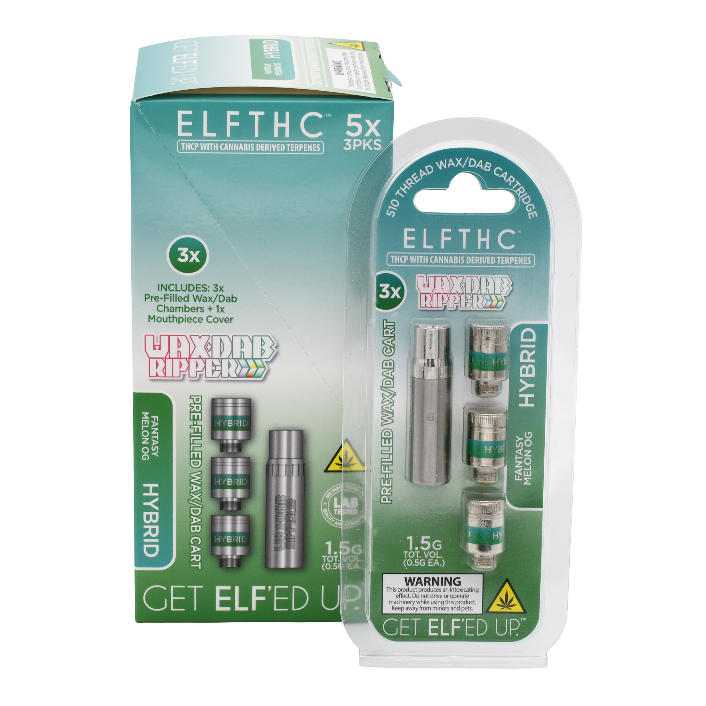 Elf THC Ripper Prefilled Dab Cartridge - 5 PACK