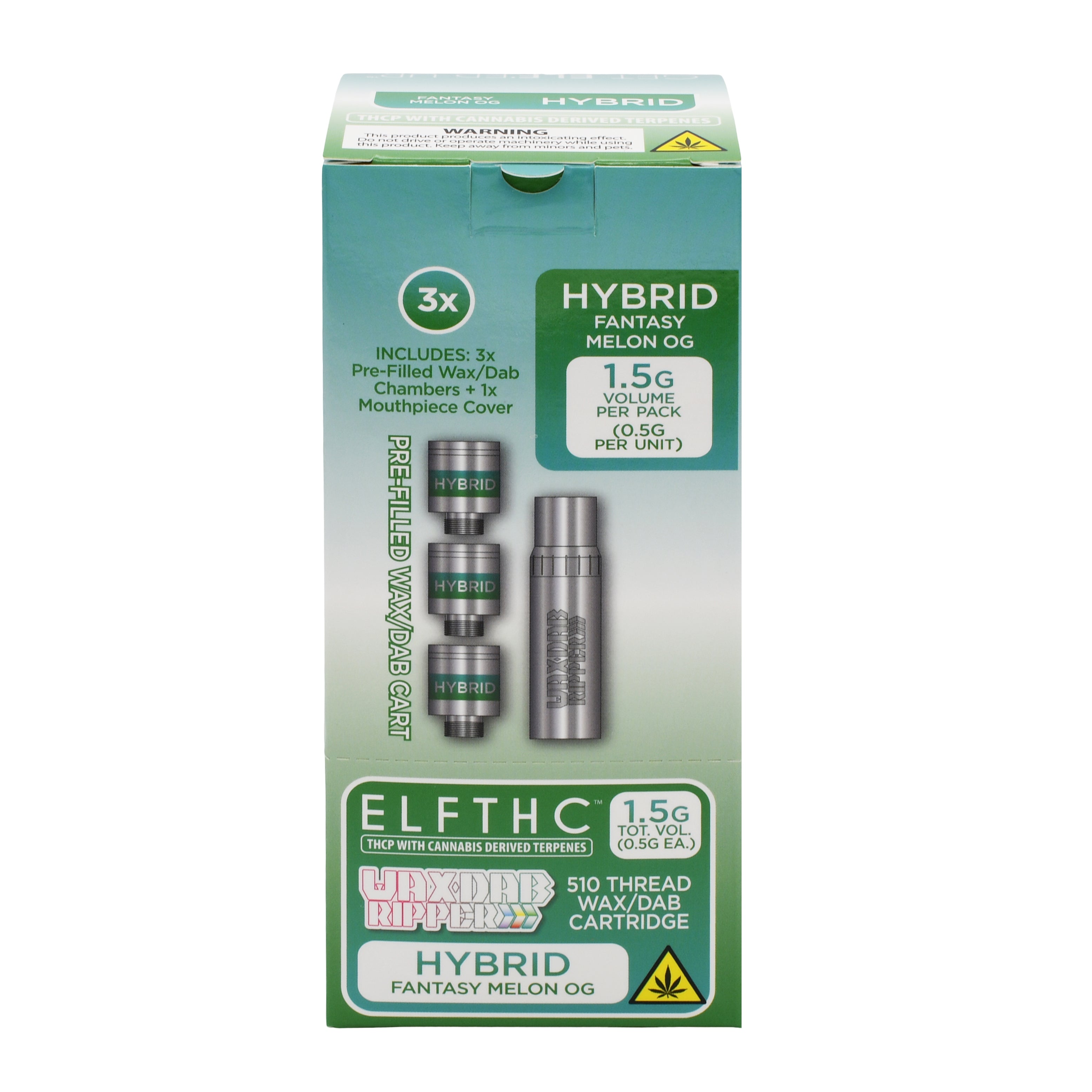 Elf THC Ripper Prefilled Dab Cartridge - 5 PACK