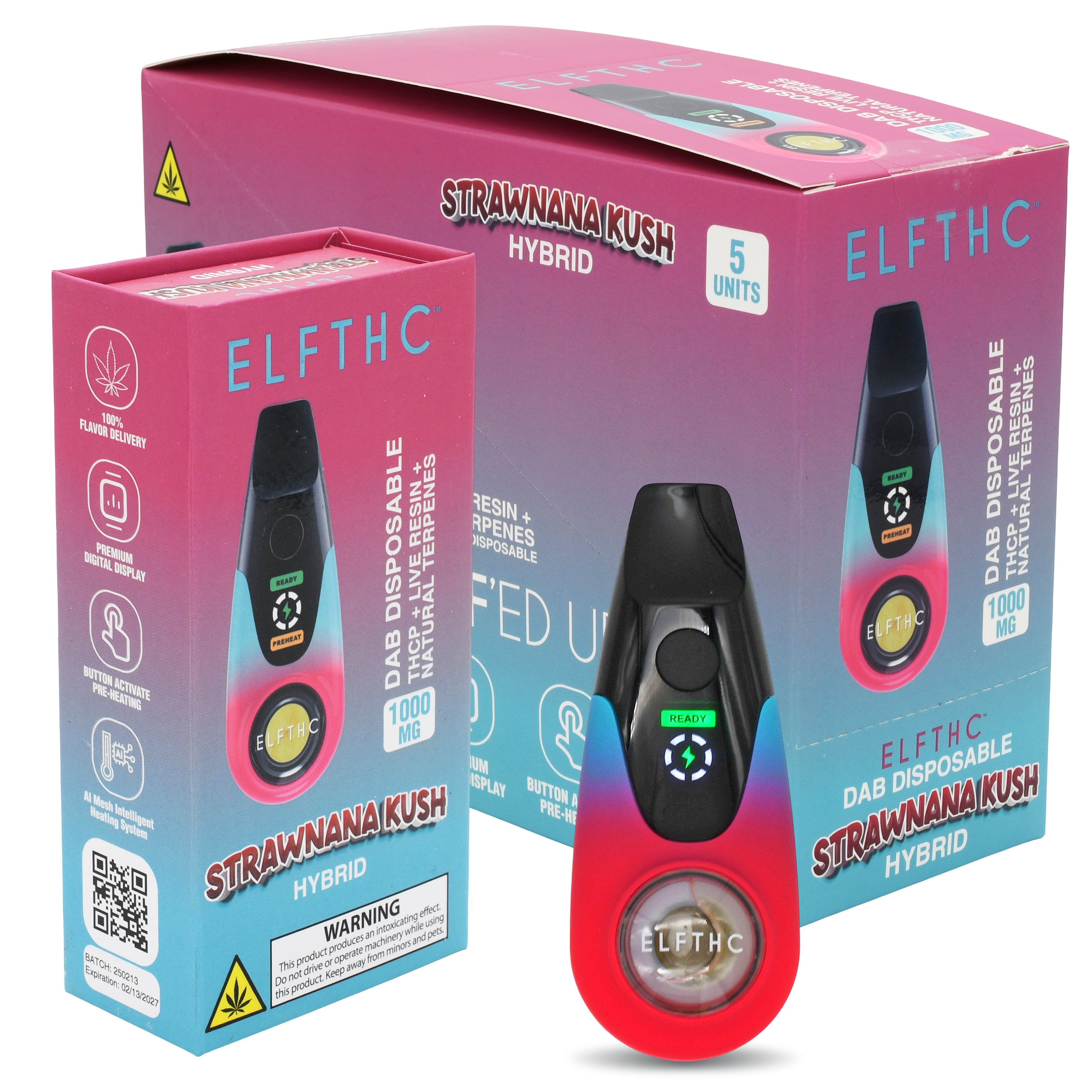 Elf THC Dab Pipe - 5 PACK