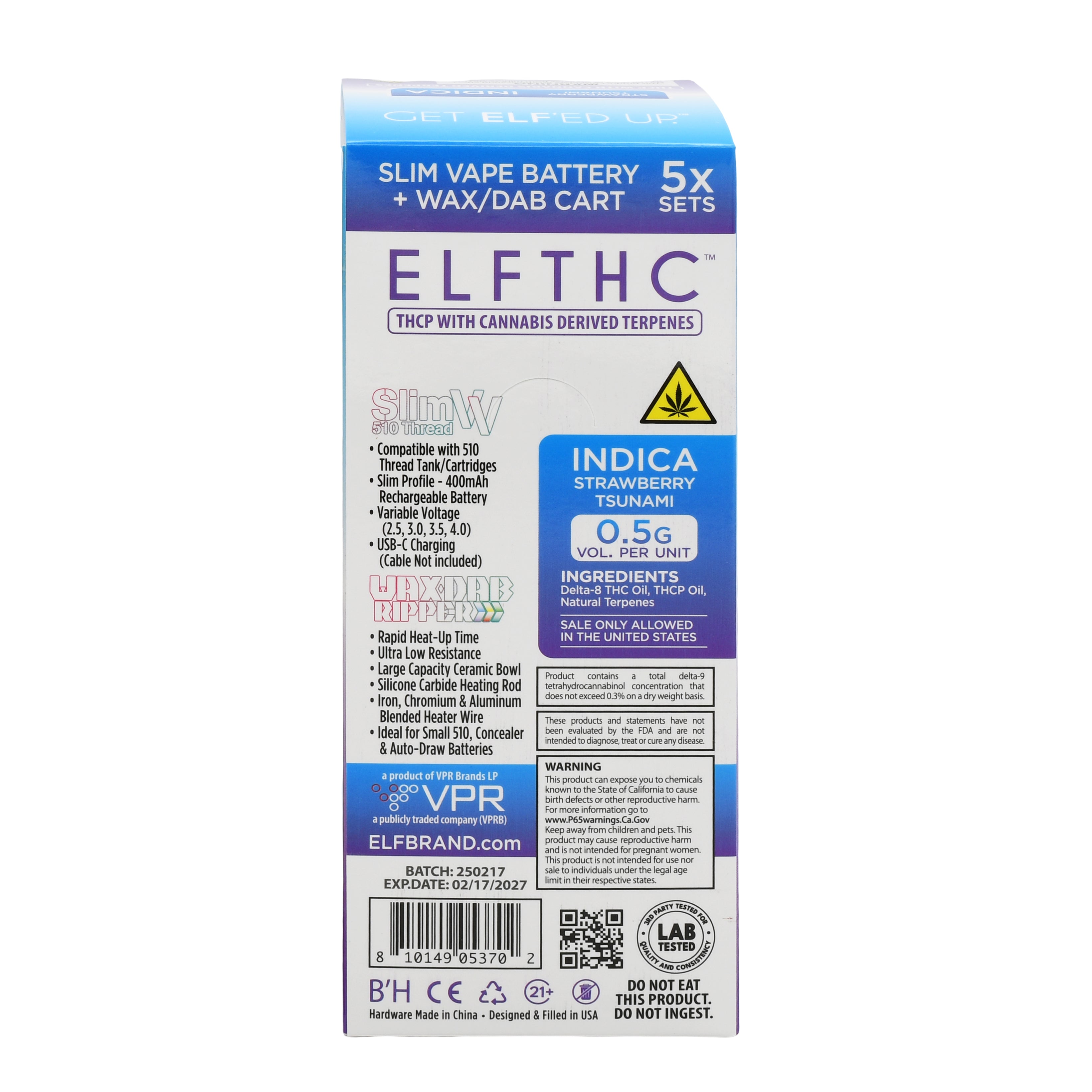 Elf THC Slim VV Dab Pen - 5 PACK