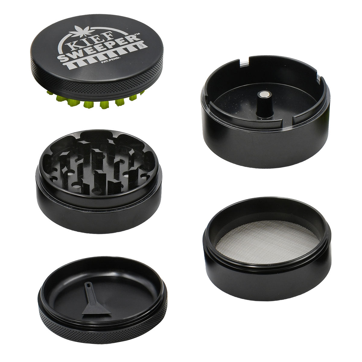 5PCS Herb Grinder - Kief Sweeper (POP 6 units)