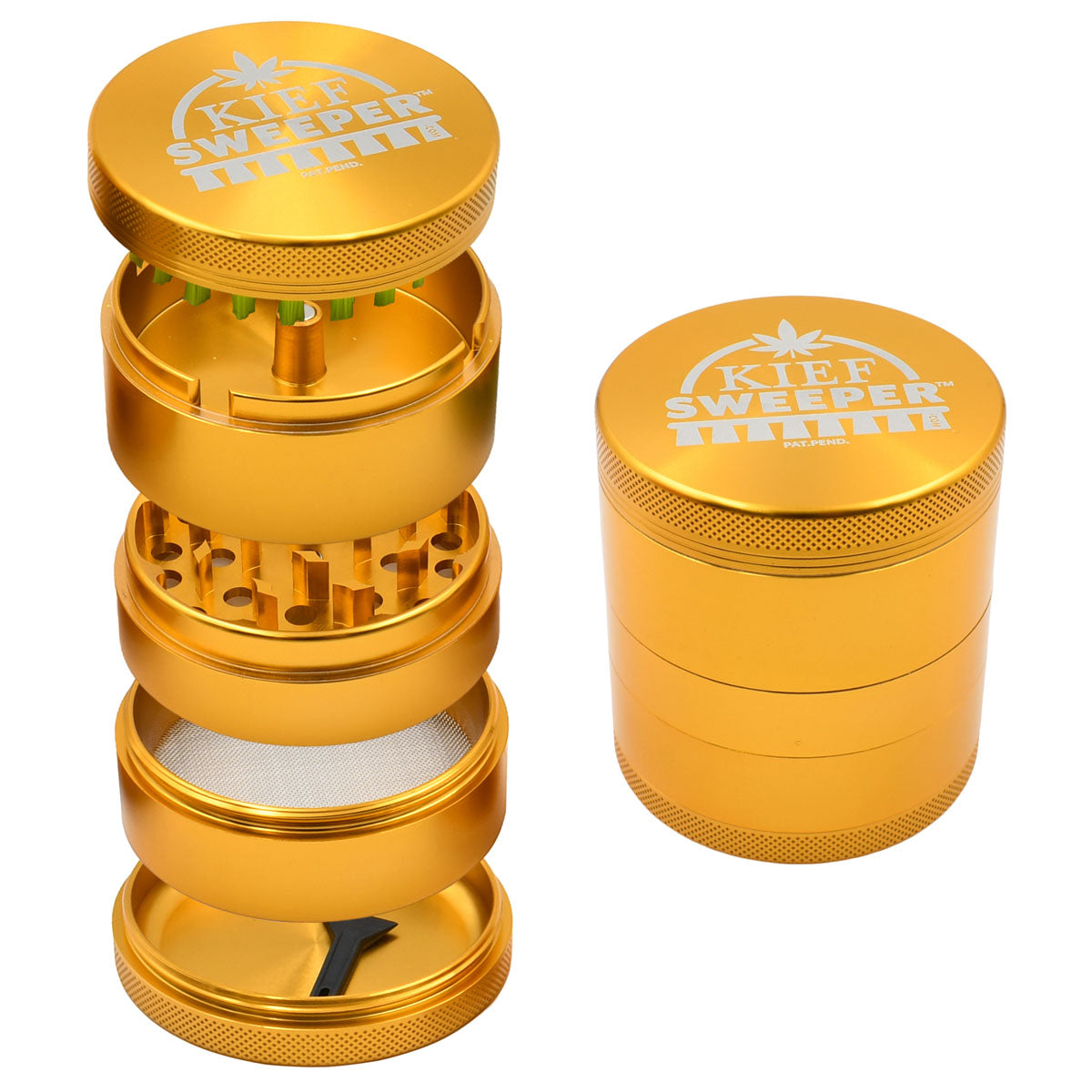5PCS Herb Grinder - Kief Sweeper (POP 6 units)