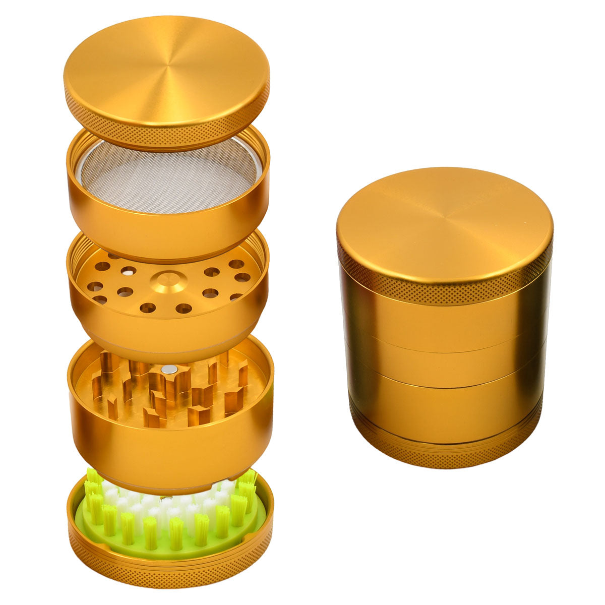 5PCS Herb Grinder - Kief Sweeper (POP 6 units)
