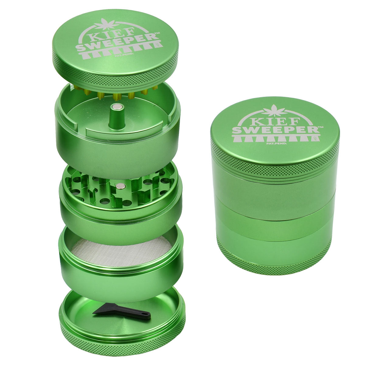 5PCS Herb Grinder - Kief Sweeper (POP 6 units)