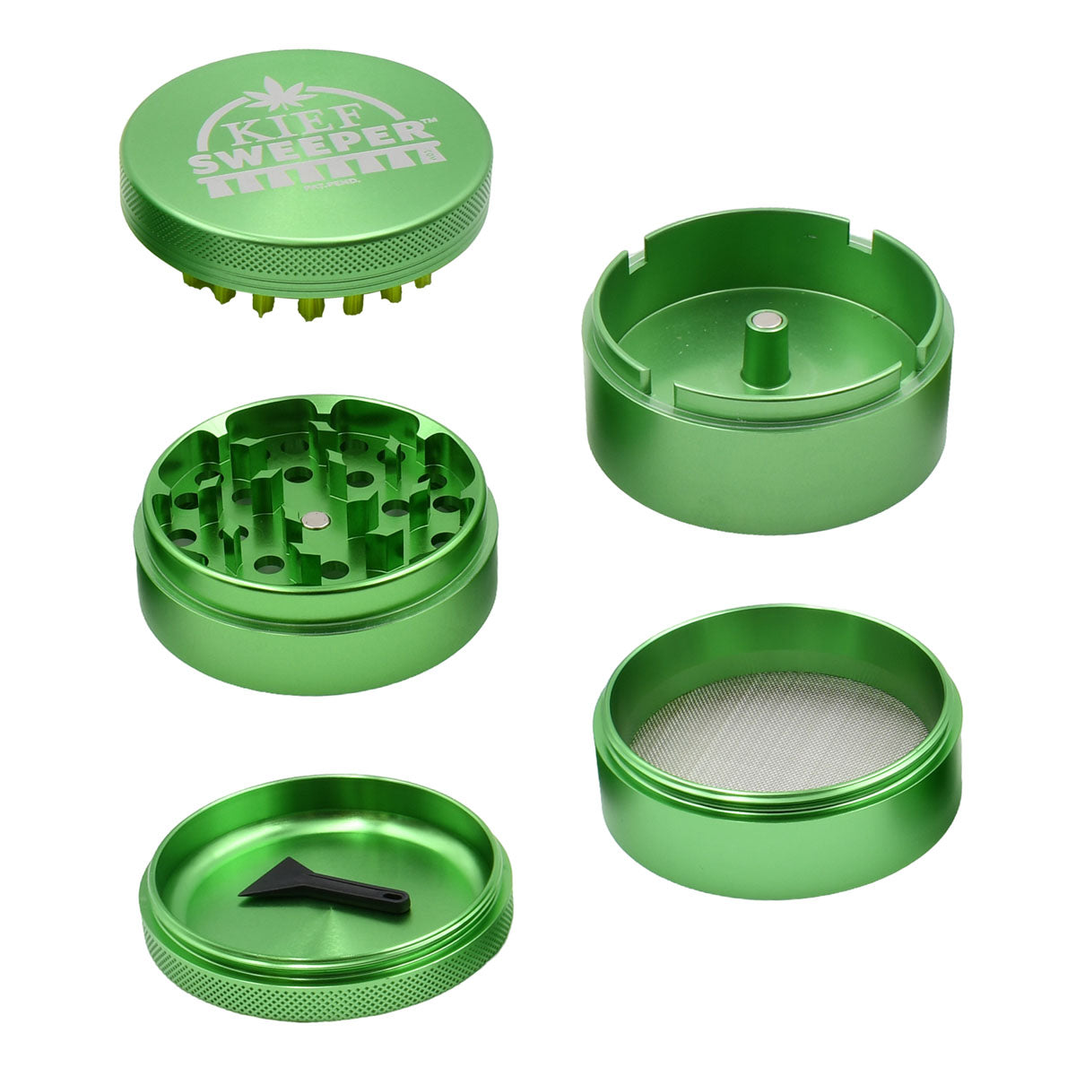5PCS Herb Grinder - Kief Sweeper (POP 6 units)