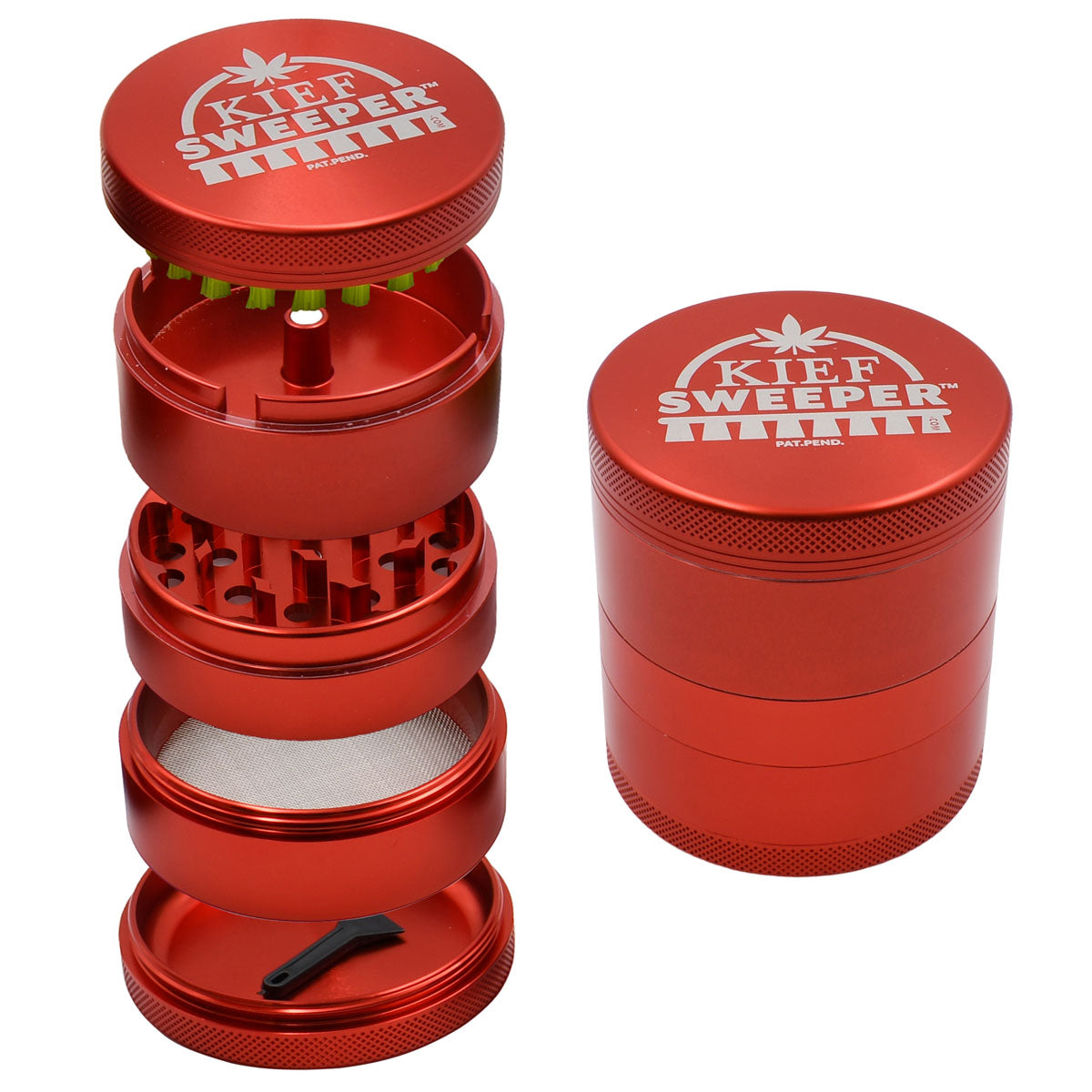 5PCS Herb Grinder - Kief Sweeper (POP 6 units)