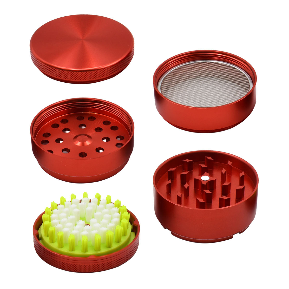 5PCS Herb Grinder - Kief Sweeper (POP 6 units)