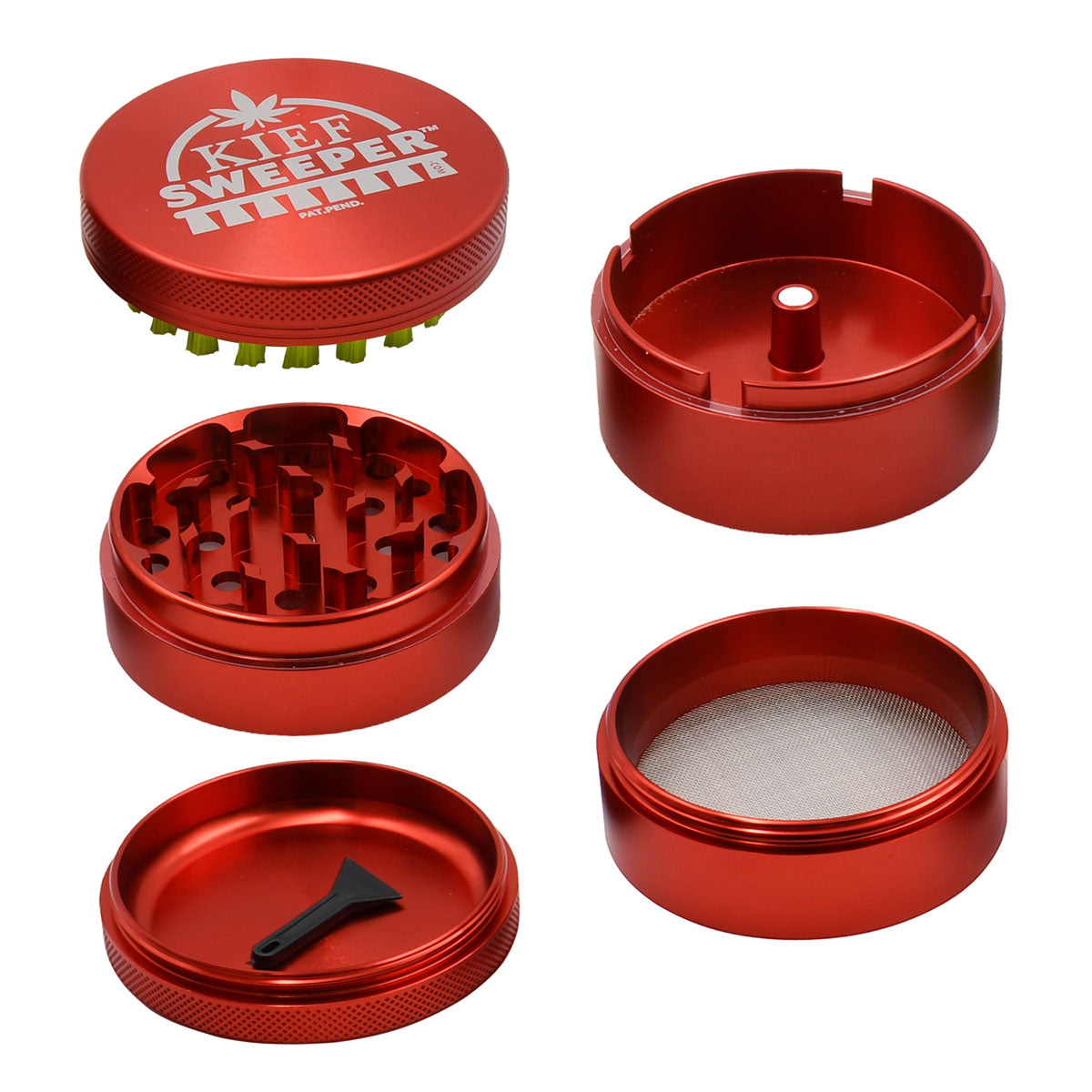 5PCS Herb Grinder - Kief Sweeper (POP 6 units)