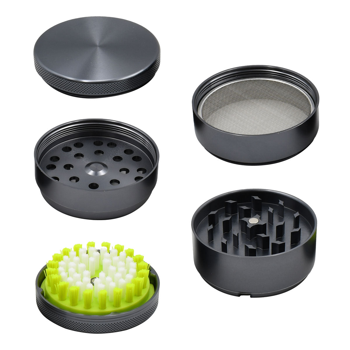 5PCS Herb Grinder - Kief Sweeper (POP 6 units)